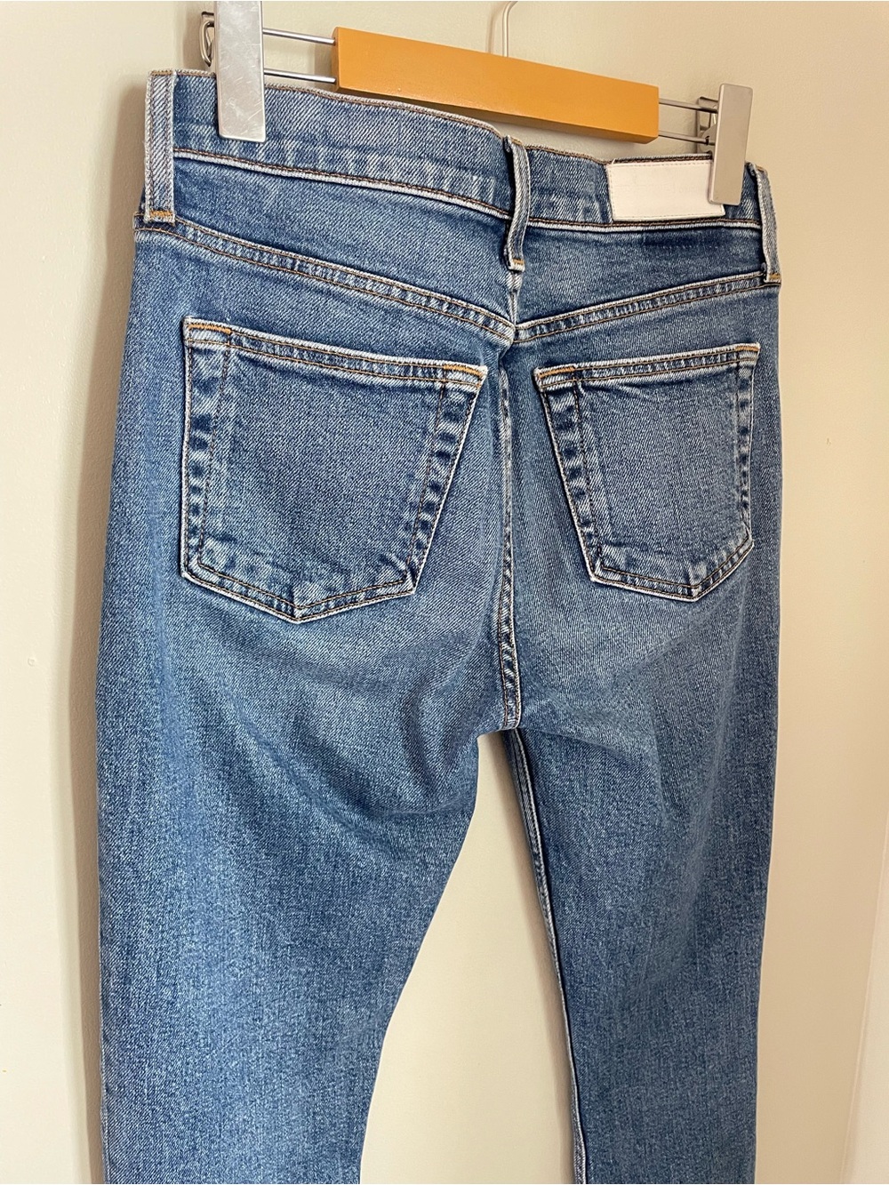 RE/DONE High Rise Ankle Crop Mid 70's Size 25 Denim Casual - Picture 6 of 11
